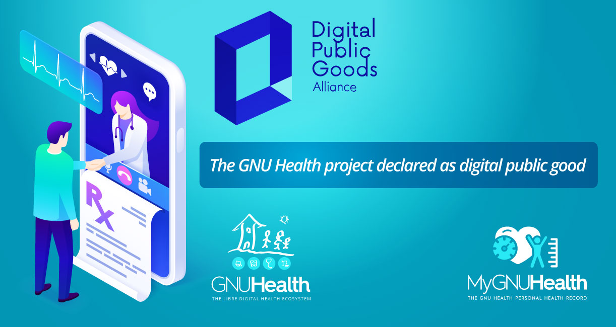 The GNU Health project declared as digital public good